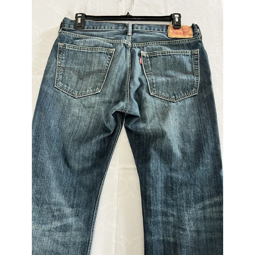 Levi’s 527 Denim Jeans Men’s 36x30 Slim Bootcut Blue Dark Wash